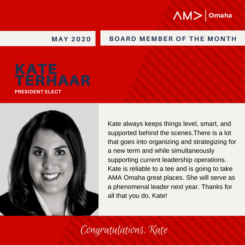 Board Member of the Month: May 2020 - American Marketing Association Omaha